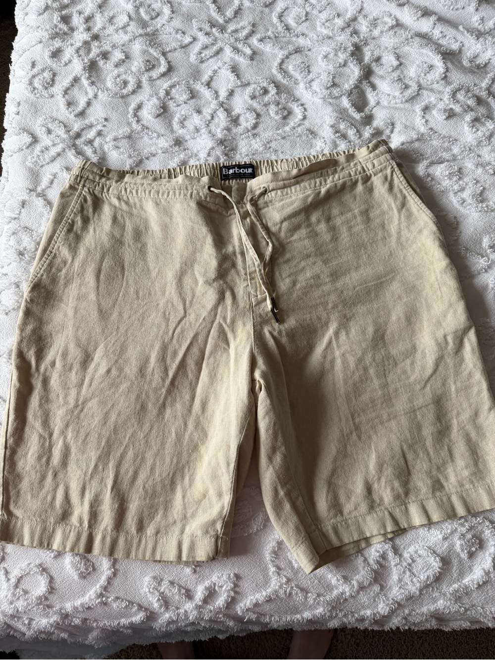 Barbour Linen Blend Draw String Shorts